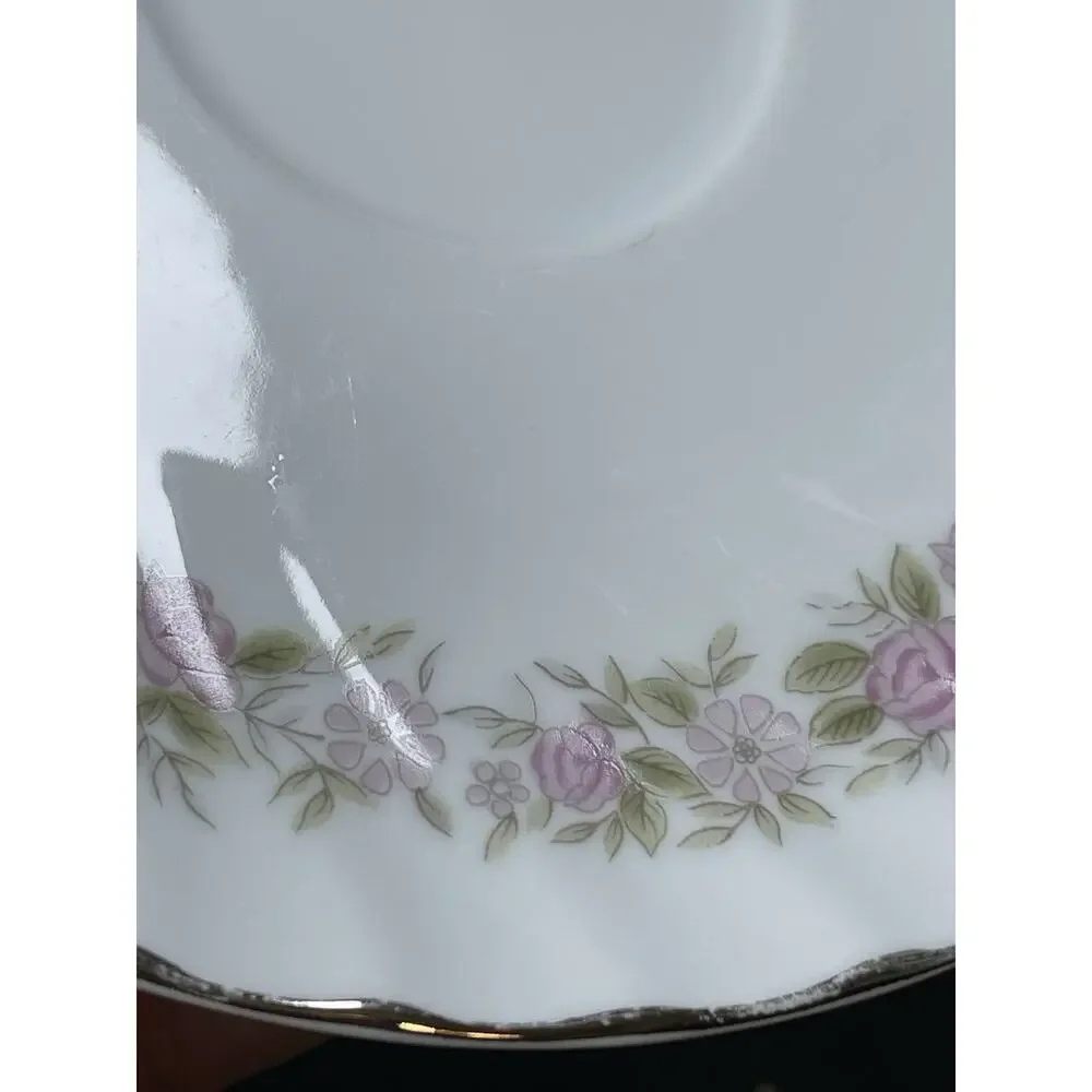 Vintage Dansico Teahouse Rose teacup and saucer set With Pink Florals